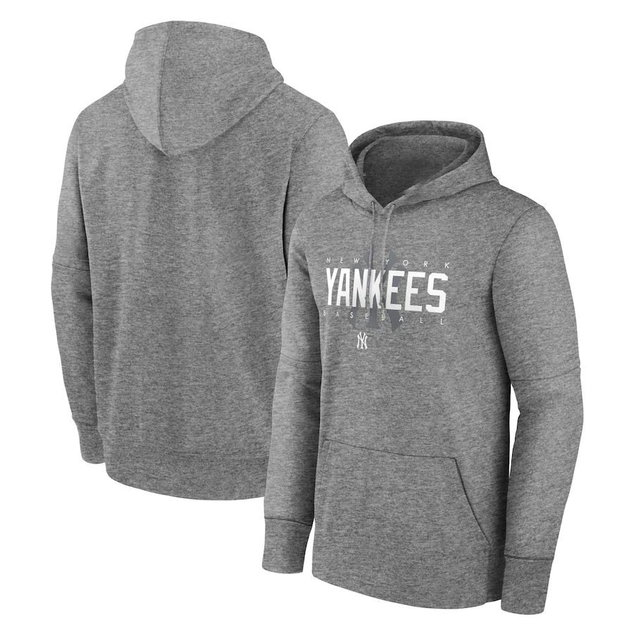 Men 2023 MLB New York Yankees grey Sweatshirt style 1->baltimore orioles->MLB Jersey